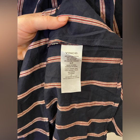 Vince textured stripe twist front halter dress - Picture 16 of 17